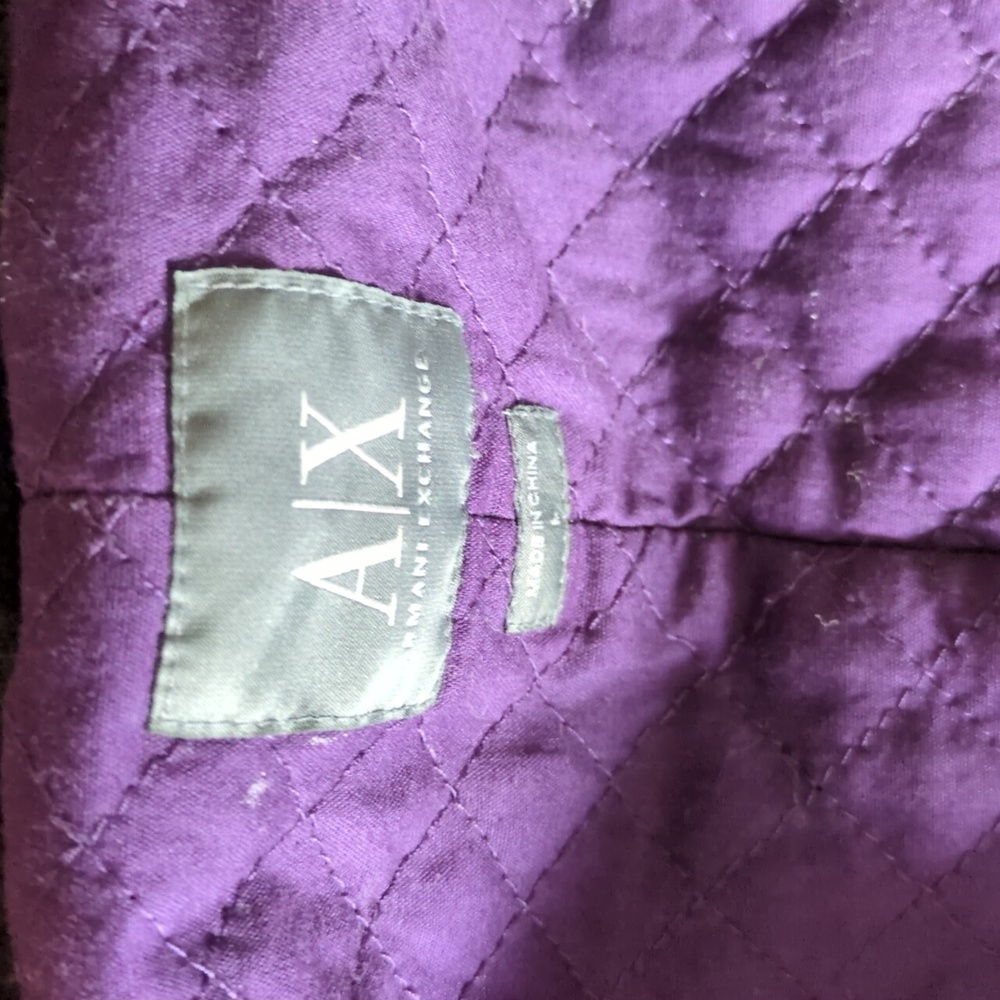 Armani Exchange Black Corduroy Bomber Jacket - Picture 9 of 14